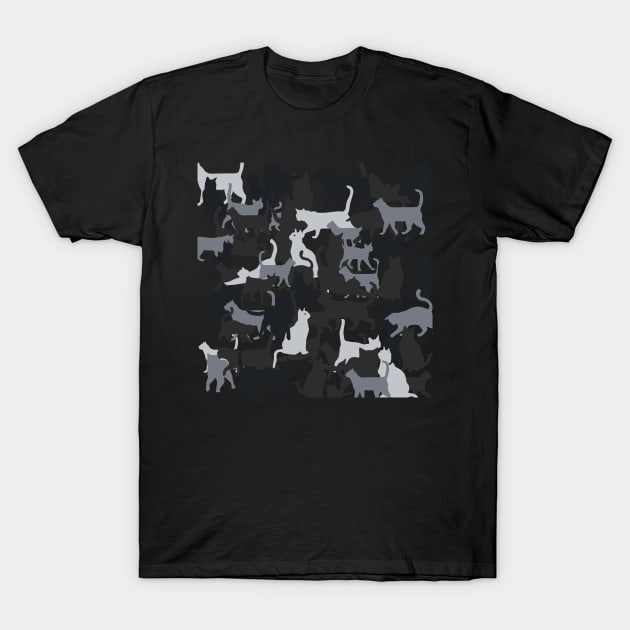 Cat Camouflage T-Shirt by SusanaDesigns